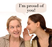Women Should Show Pride in Friend's Accomplishments